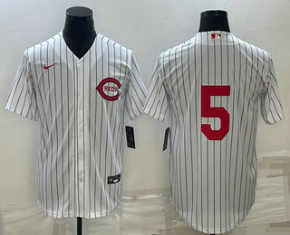 Mens Cincinnati Reds #5 Johnny Bench 2022 White Field of Dreams Stitched Baseball Jersey